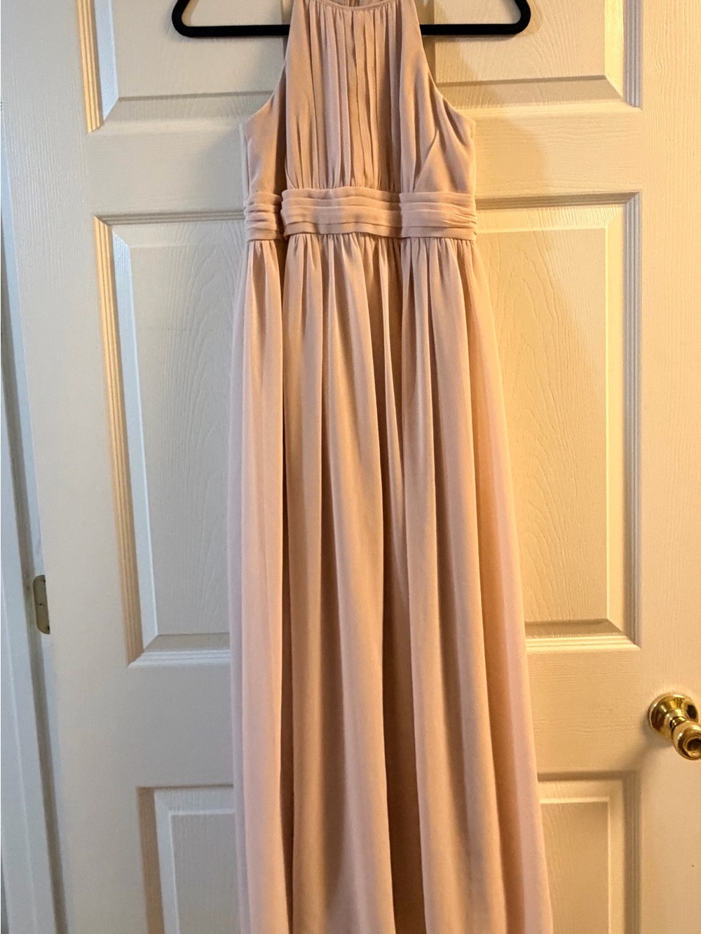 DB Studio Celebrate Dusty Pink Chiffon High Neck Formal Dress Size 12